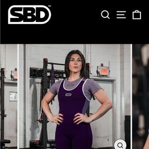 ISO SBD Women's Purple Powerlifting Singlet